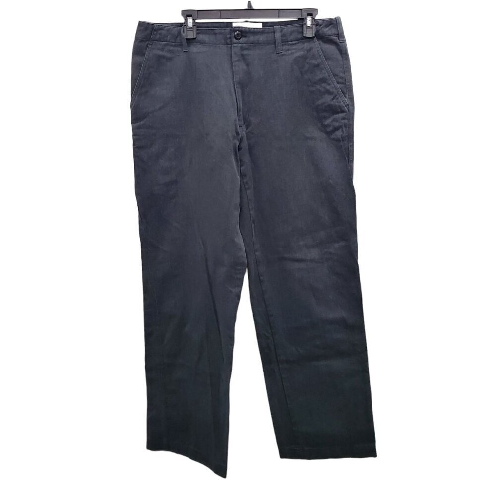 GAP‎ Men's Y2K Hipster Black Washed Straight Leg Dress Denim Jeans Size 34x34